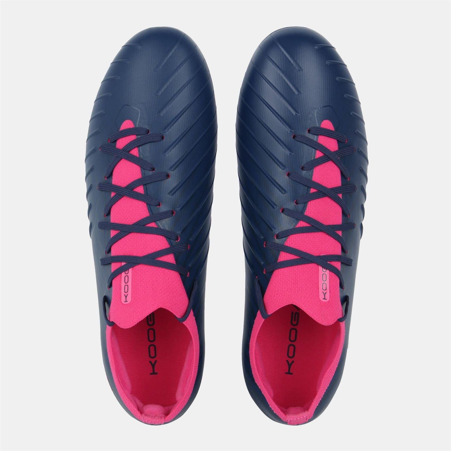 Navy-Pink - Lifestyle - KooGa Mens Rapid Soft Ground Rugby Boots