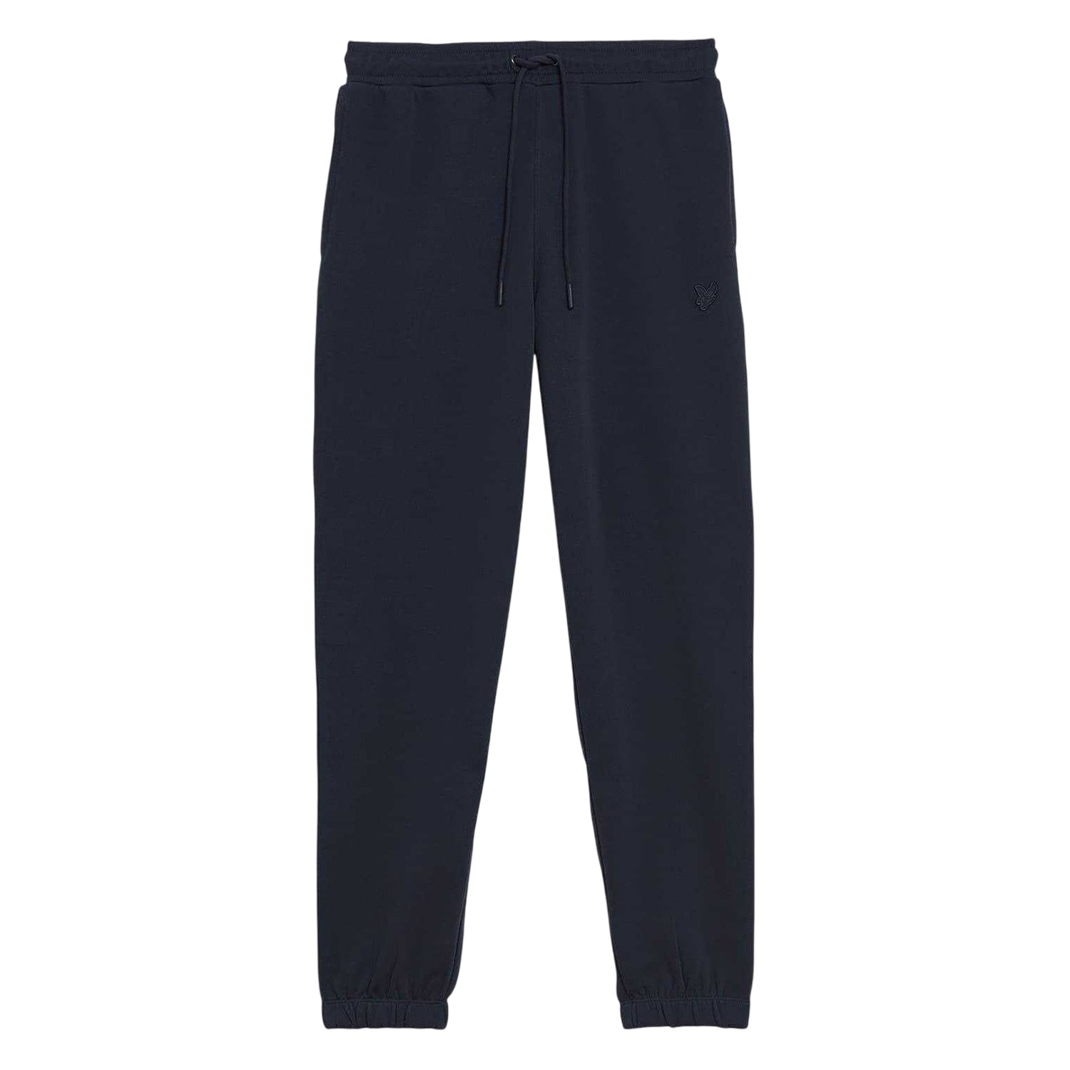 Dark Navy - Front - Lyle & Scott Mens Fleece Logo Sweatpants