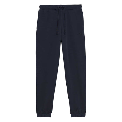 Dark Navy - Front - Lyle & Scott Mens Fleece Logo Sweatpants