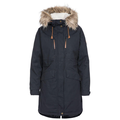 Dark Grey - Front - Trespass Womens-Ladies Faithful Waterproof Parka