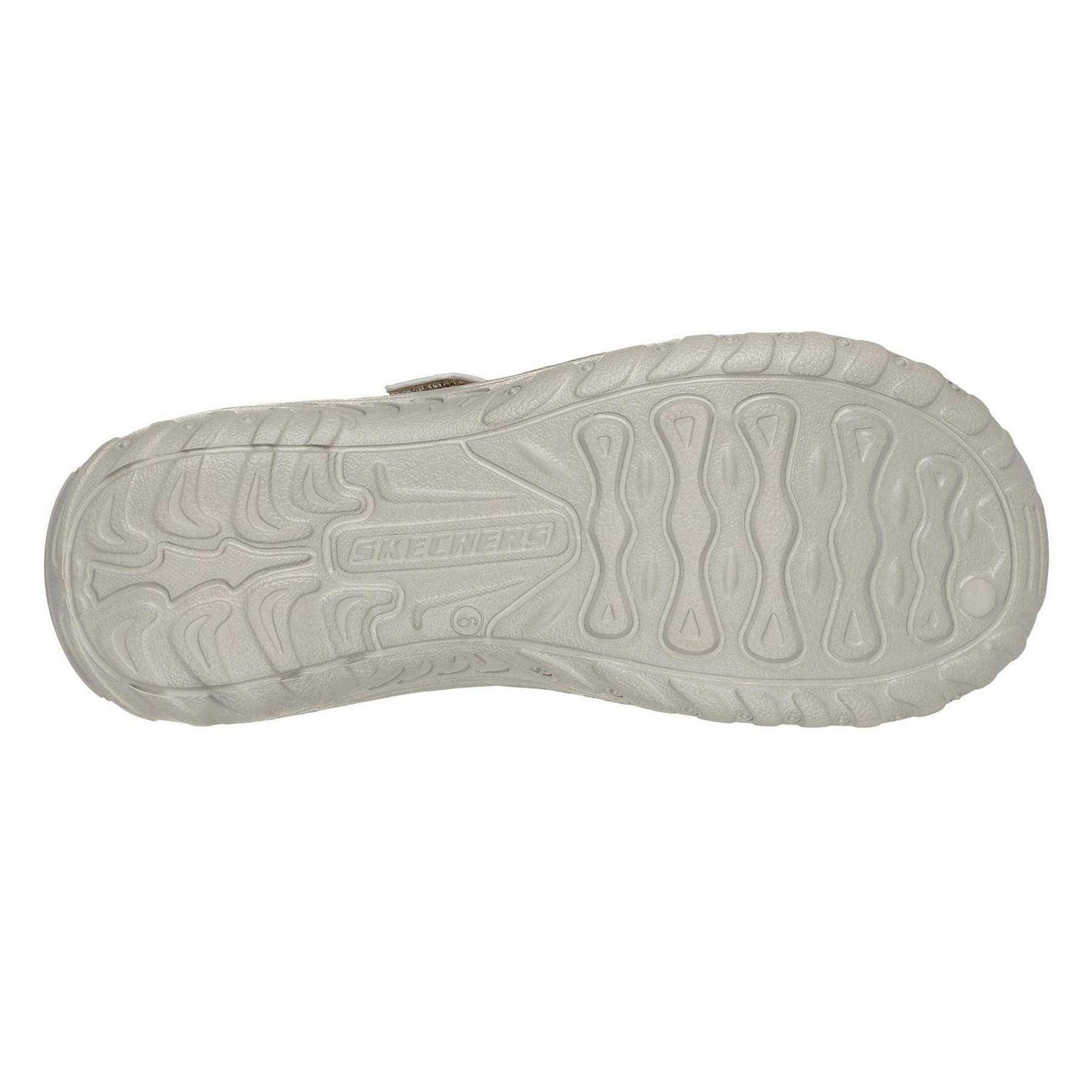 Multicoloured-White - Back - Skechers Womens-Ladies Reggae Zig Zag Sandals