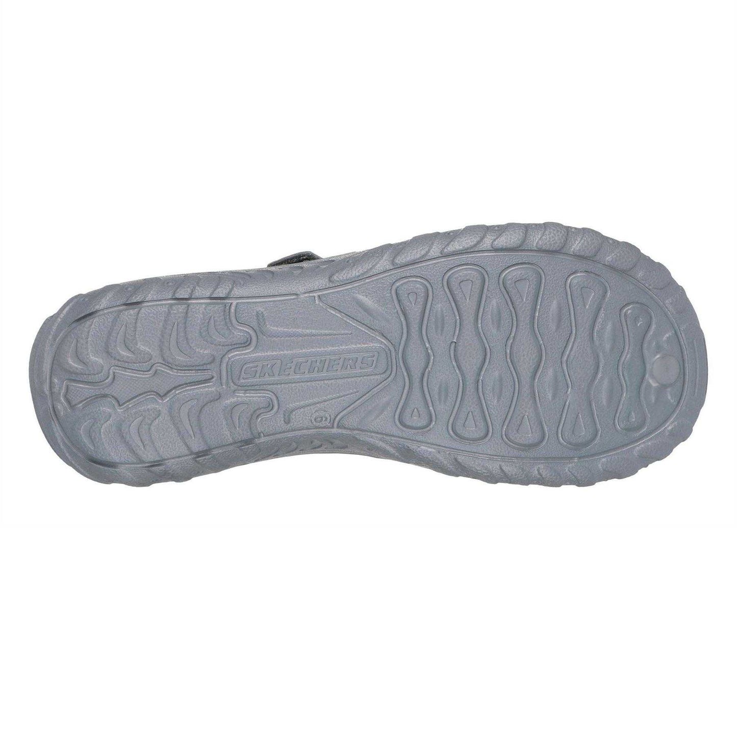 Multicoloured-Grey - Back - Skechers Womens-Ladies Reggae Zig Zag Sandals