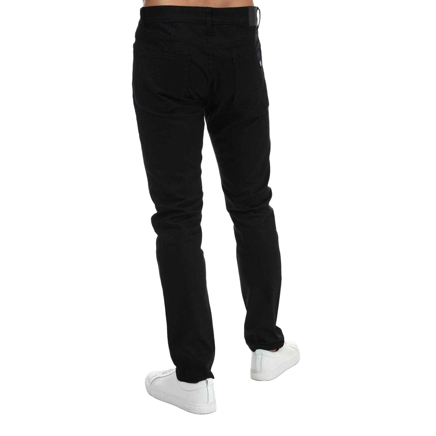Black - Back - Weekend Offender Mens Tapered Jeans