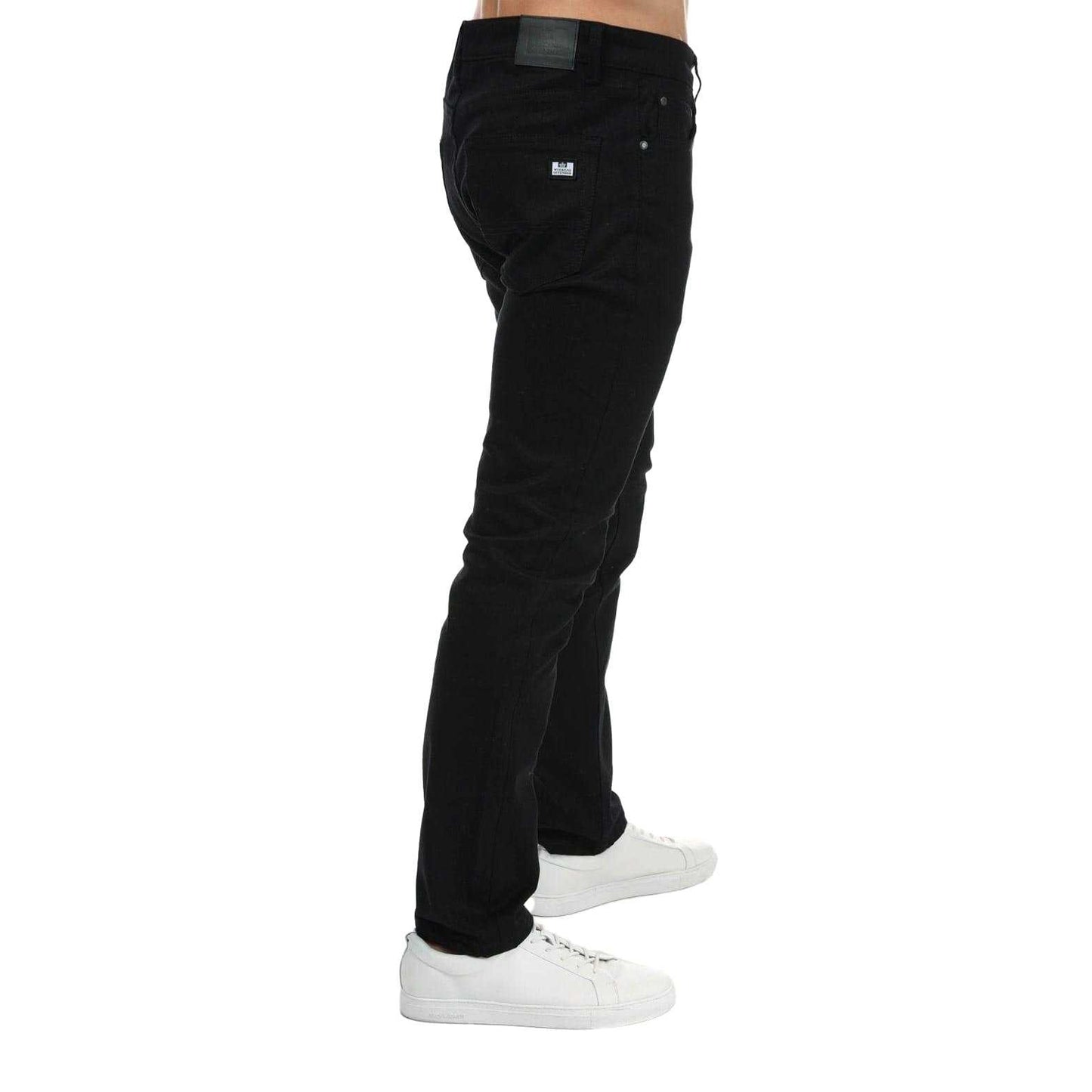 Black - Side - Weekend Offender Mens Tapered Jeans