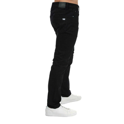 Black - Side - Weekend Offender Mens Tapered Jeans