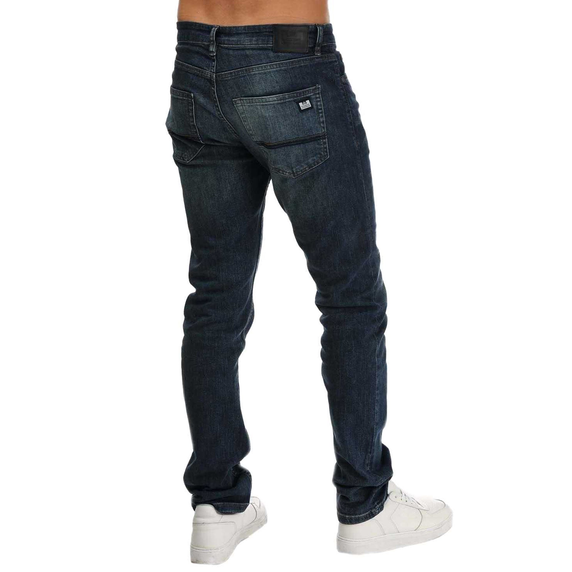 Blue - Back - Weekend Offender Mens Tapered Jeans