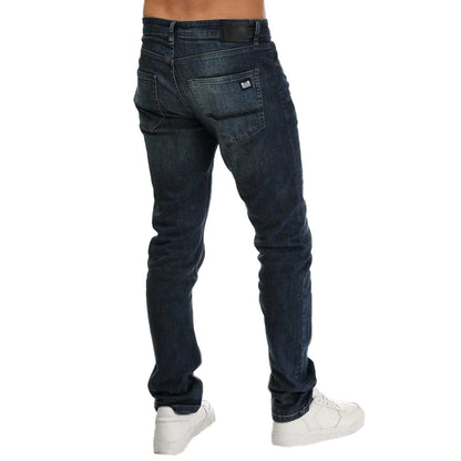 Blue - Back - Weekend Offender Mens Tapered Jeans