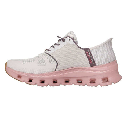 Taupe - Side - Skechers Womens-Ladies Glide-Step Pro Walking Shoes