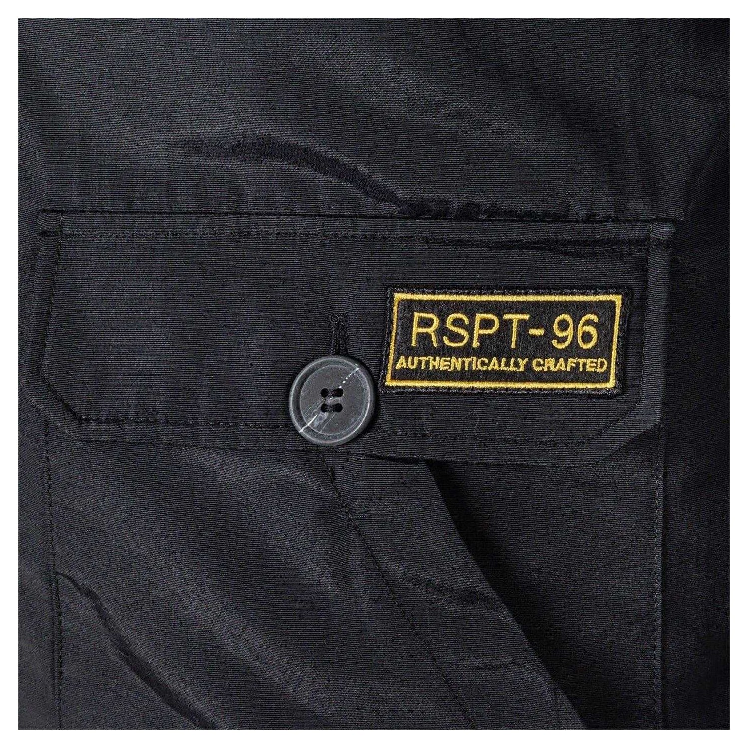 Black - Side - Minoti Mens Padded Parka