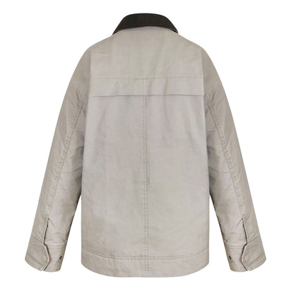 Tan - Back - Jack Wills Womens-Ladies Barn Regular Puffer Jacket