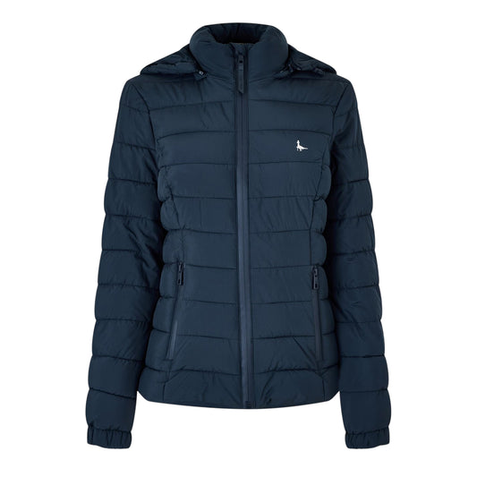 Space Blue - Front - Jack Wills Womens-Ladies Luna Puffer Jacket