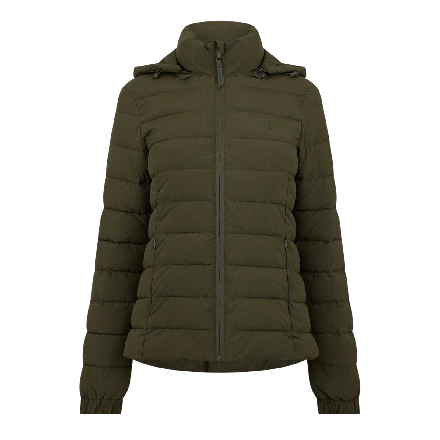 Khaki Green - Front - Jack Wills Womens-Ladies Luna Puffer Jacket