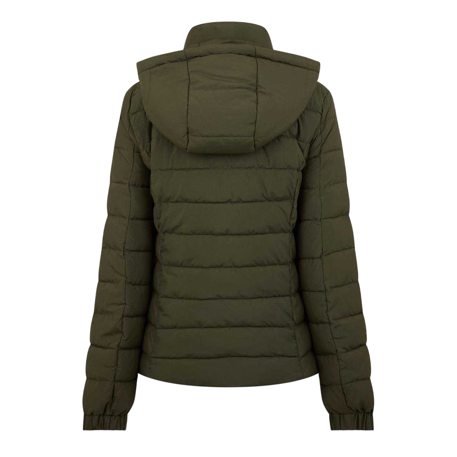 Khaki Green - Back - Jack Wills Womens-Ladies Luna Puffer Jacket