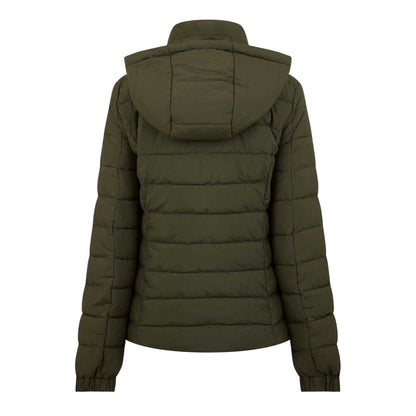 Khaki Green - Back - Jack Wills Womens-Ladies Luna Puffer Jacket