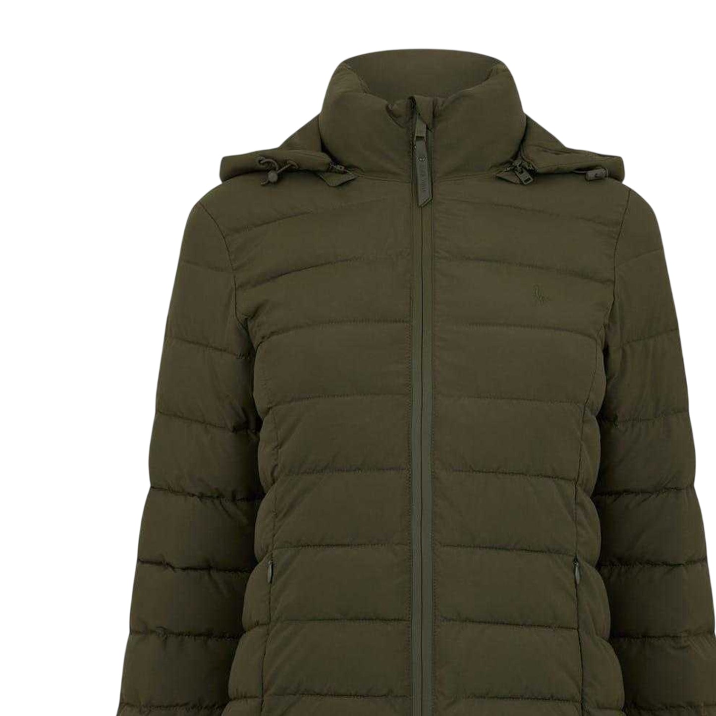 Khaki Green - Side - Jack Wills Womens-Ladies Luna Puffer Jacket