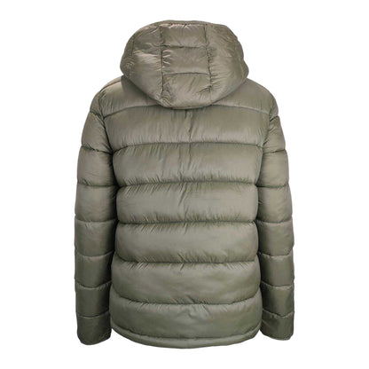 Khaki - Back - Jack Wills Mens Kershaw Embroidered Logo Hooded Jacket