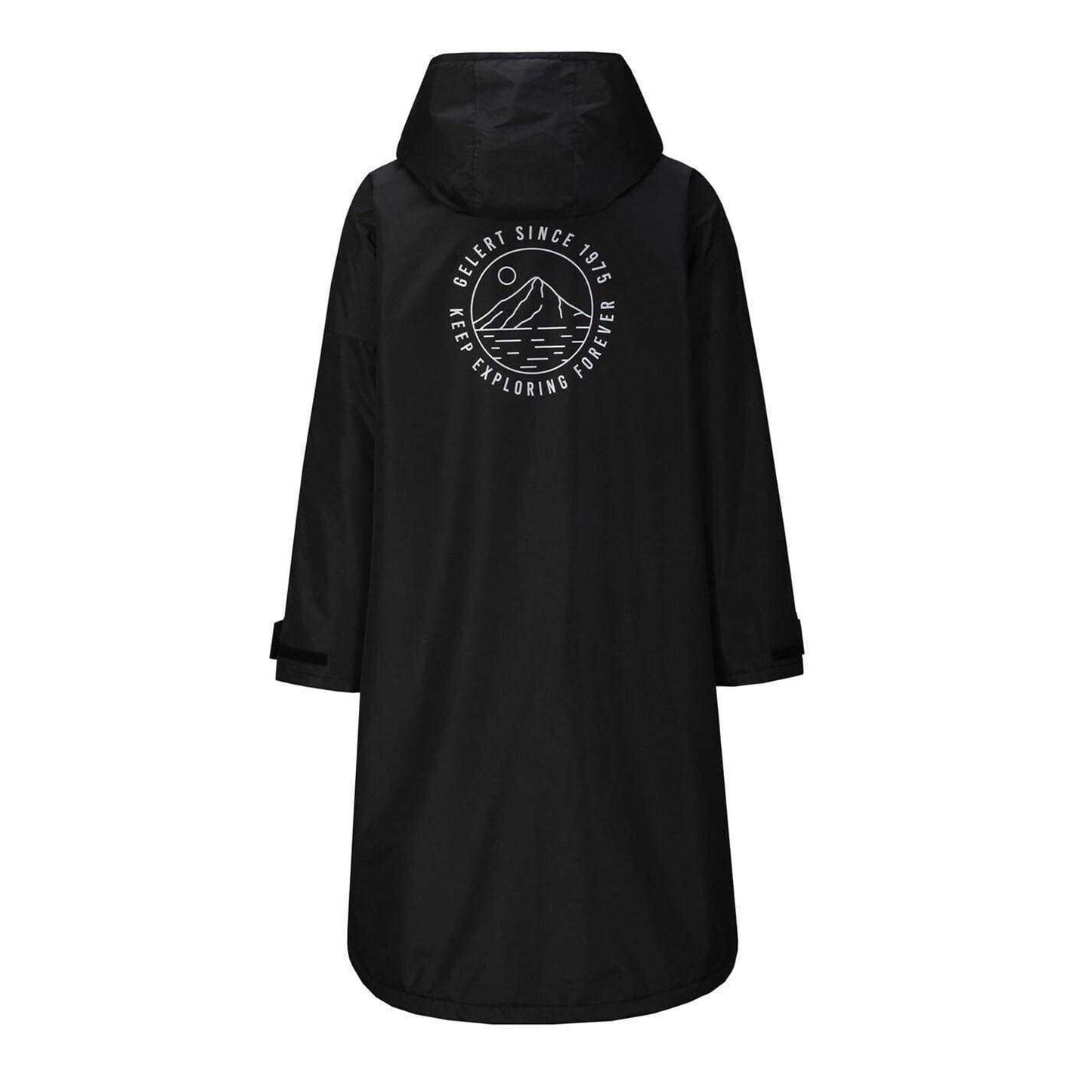 Black - Back - Gelert Mens Waterproof Changing Robe