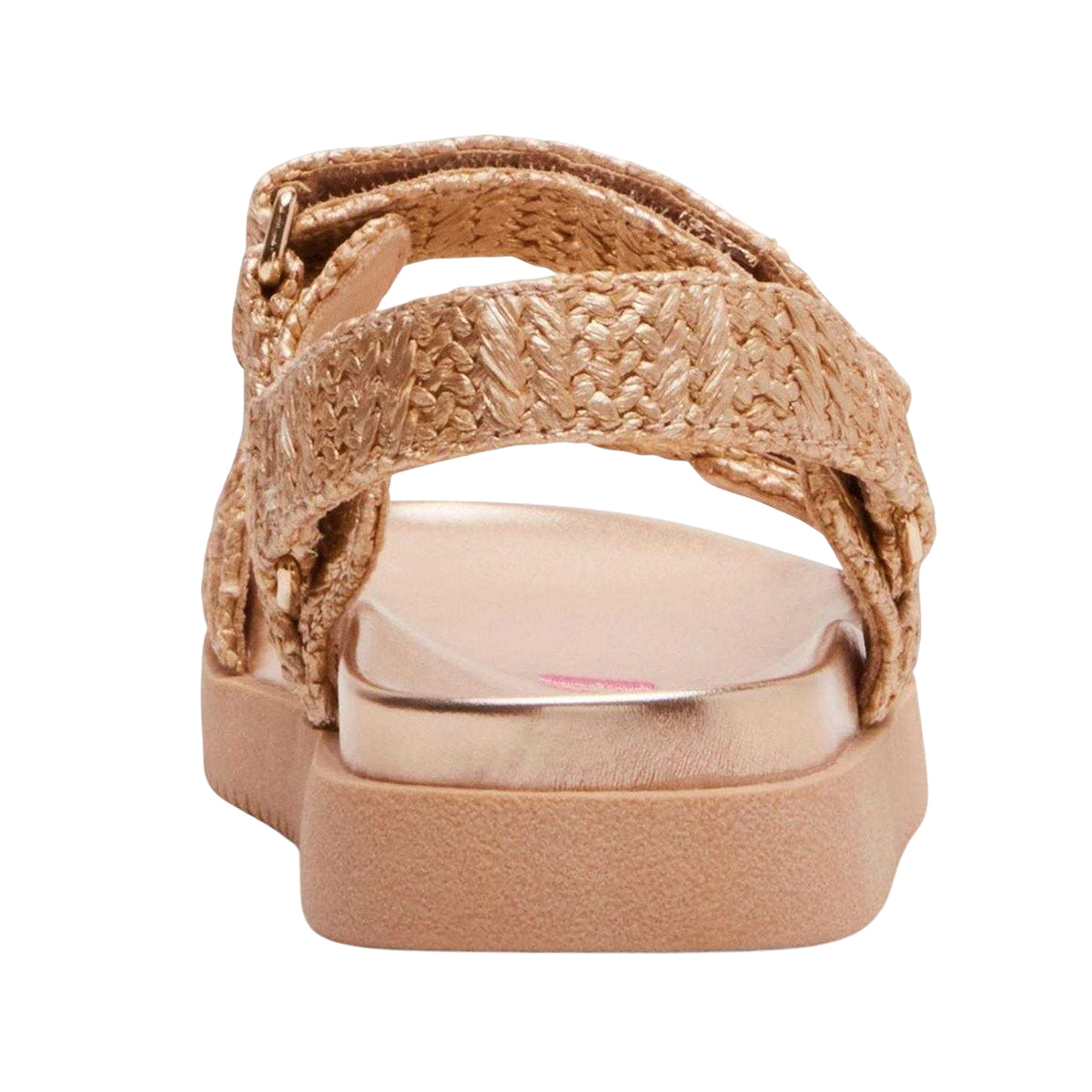 Raffia - Back - Steve Madden Childrens-Kids Open Toe Flat Sandals