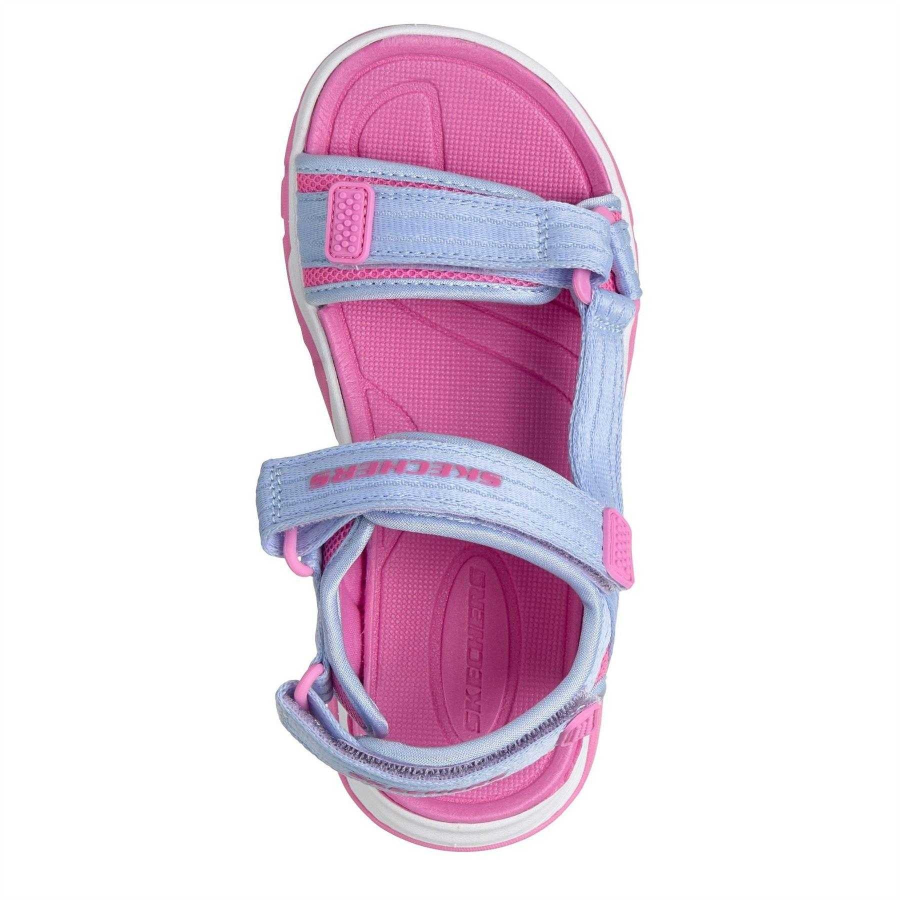 Lavender-Pink - Lifestyle - Skechers Girls Trail Flat Sandals