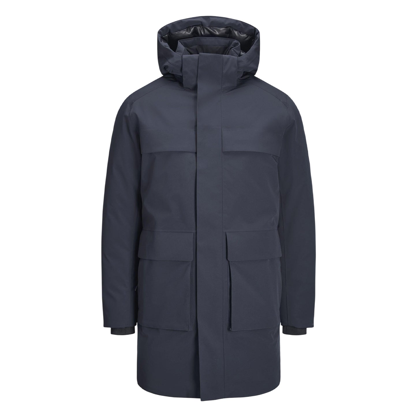 Dark Navy - Front - Jack And Jones Mens Relaxed Fit Parka