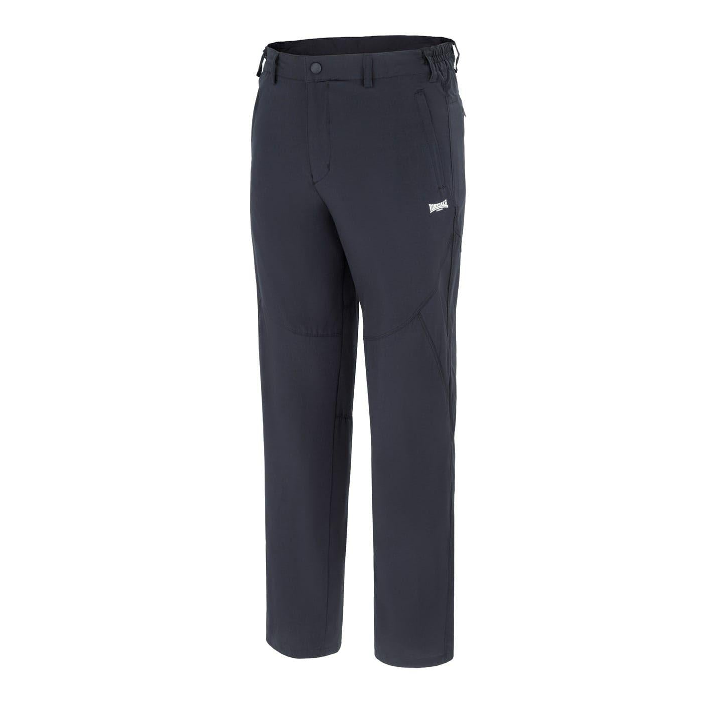 Navy - Side - Lonsdale Mens Woven Trousers