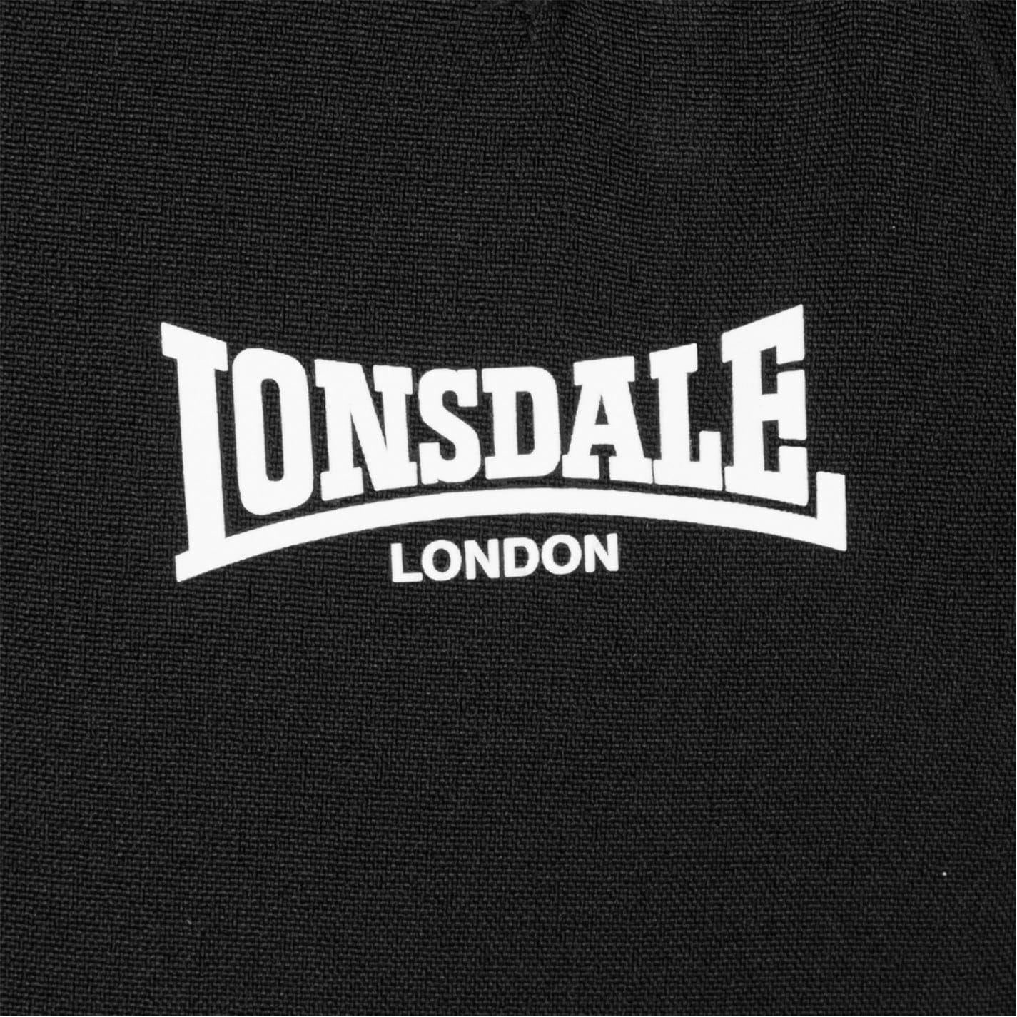 Black - Lifestyle - Lonsdale Mens Woven Trousers