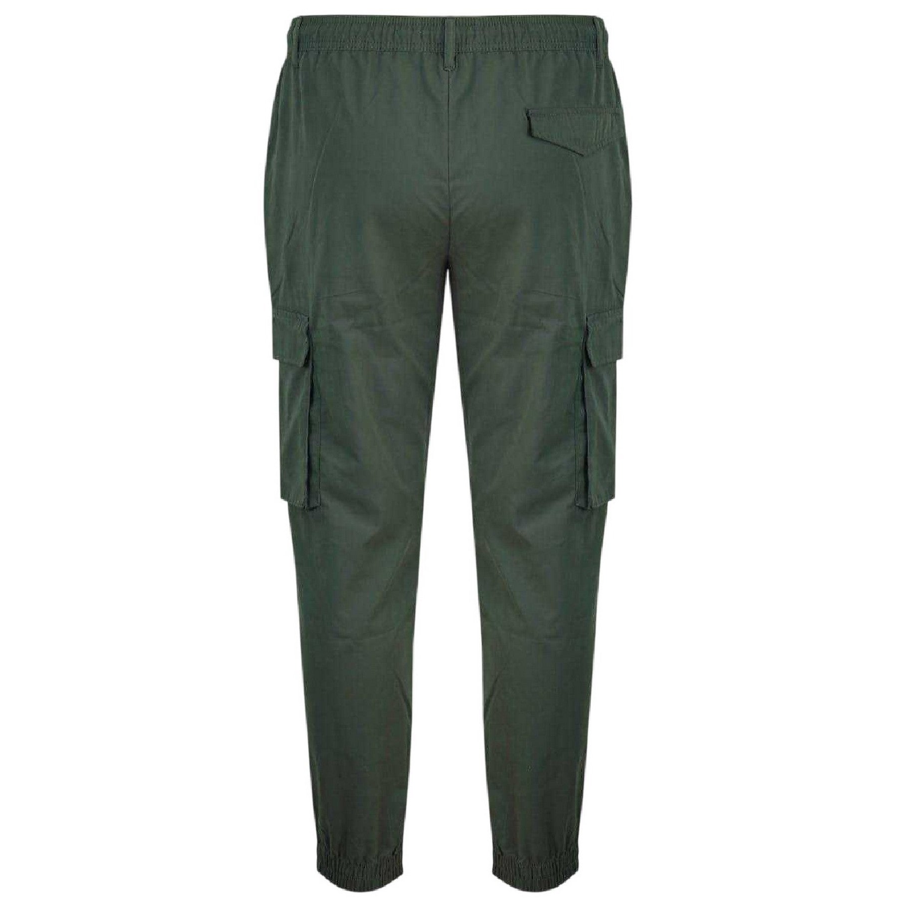 Khaki Green - Back - Firetrap Mens Cargo Jogging Bottoms