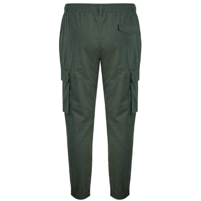 Khaki Green - Back - Firetrap Mens Cargo Jogging Bottoms