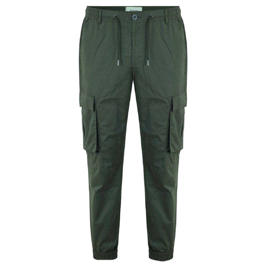 Khaki Green - Front - Firetrap Mens Cargo Jogging Bottoms