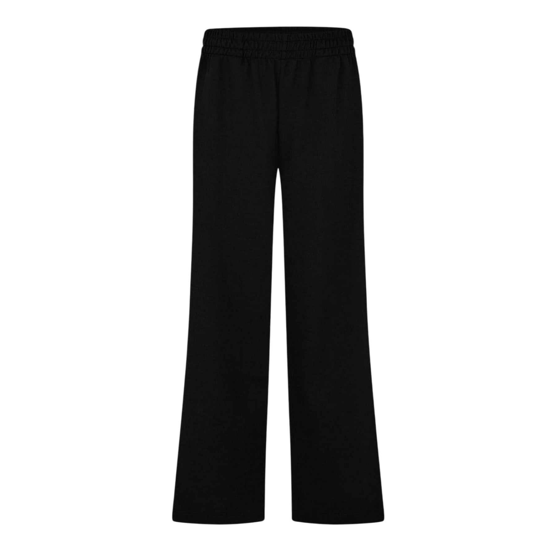 Black - Front - Lacoste Womens-Ladies Wide Leg Trousers