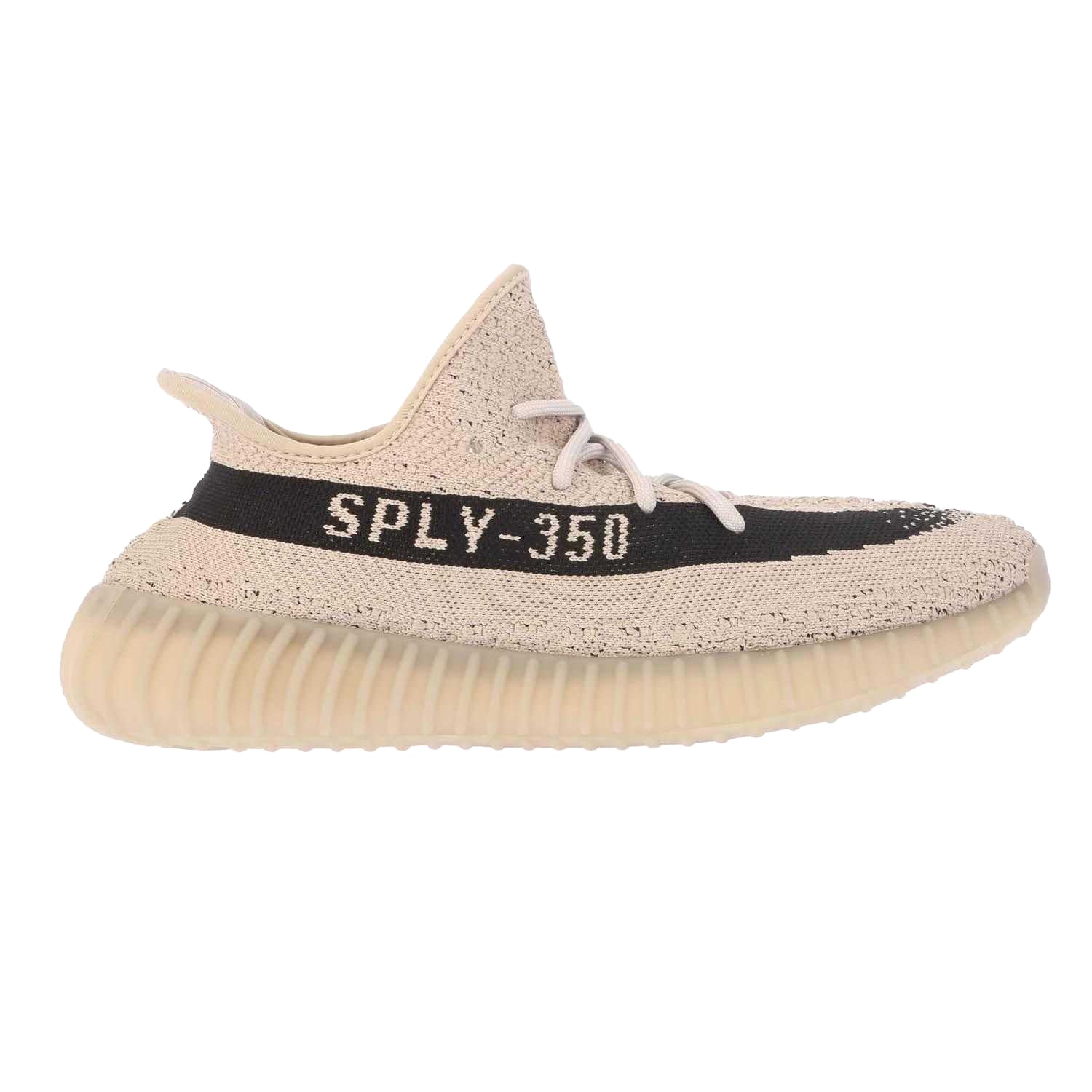 Beige - Side - Yeezy Mens Boost 350 V2 Trainers