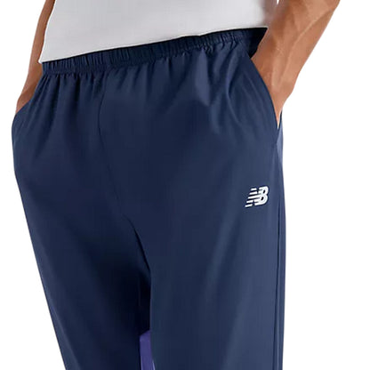 Purple - Side - New Balance Mens Polyester Jogging Bottoms