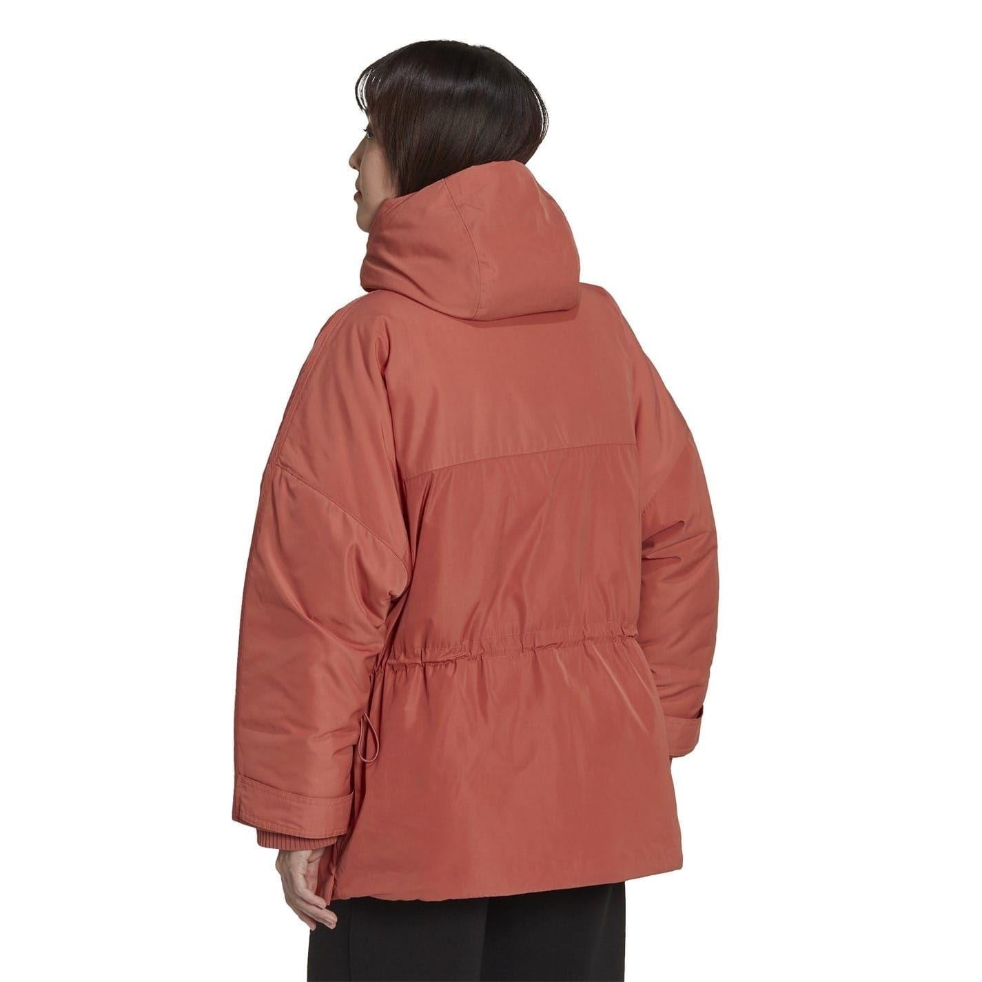 Burgundy - Back - Adidas Womens-Ladies Originals Parka