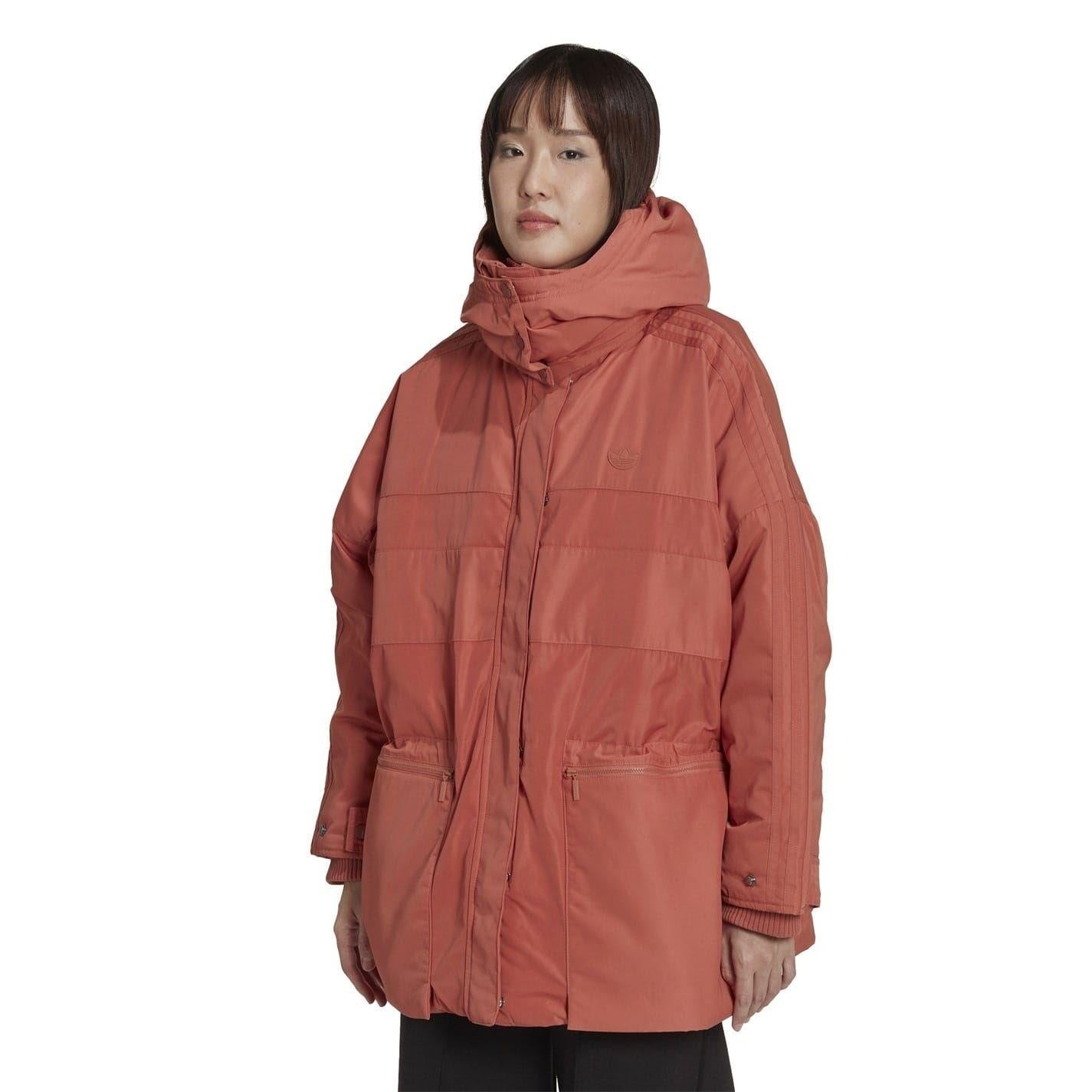 Burgundy - Lifestyle - Adidas Womens-Ladies Originals Parka
