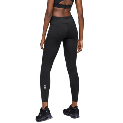 Black - Back - On Running Womens-Ladies Running Tights