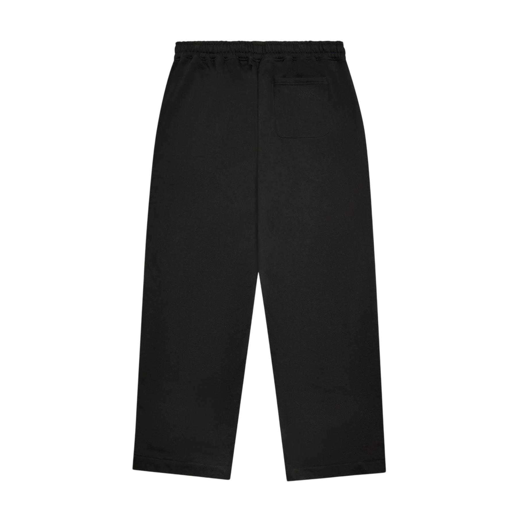 Black - Back - No Fear Mens Jersey Cotton Jogging Bottoms