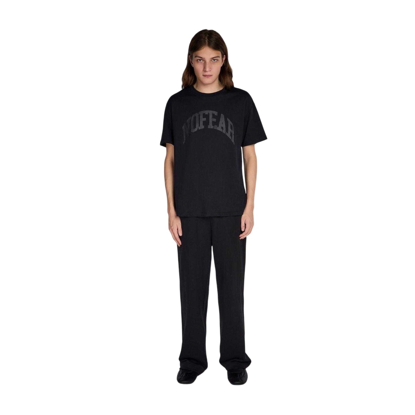 Black - Lifestyle - No Fear Mens Jersey Cotton Jogging Bottoms