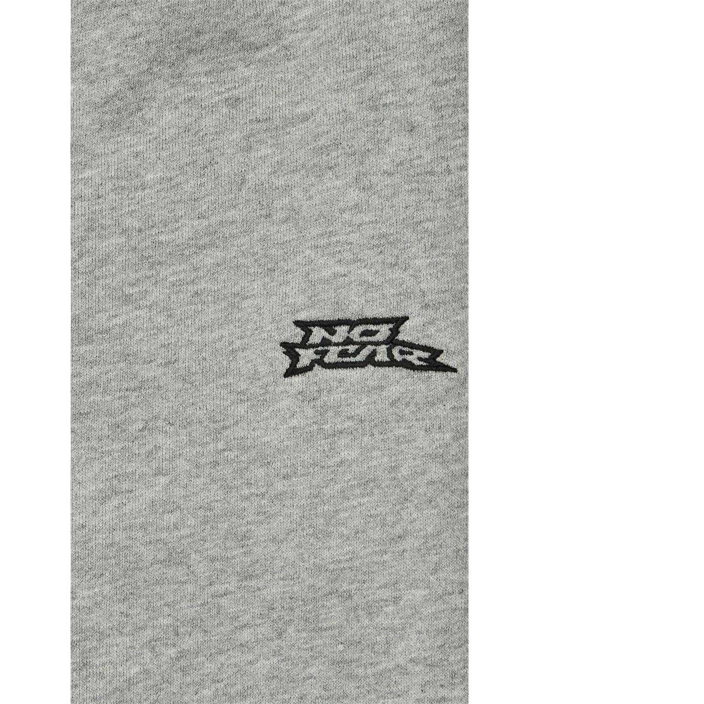 Grey - Side - No Fear Mens Jersey Cotton Jogging Bottoms