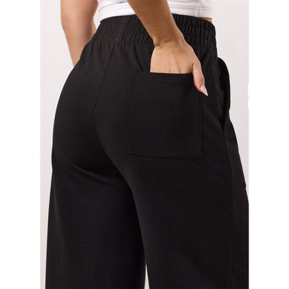 Black - Pack Shot - Gym King Womens-Ladies Straight Leg Jogging Bottoms