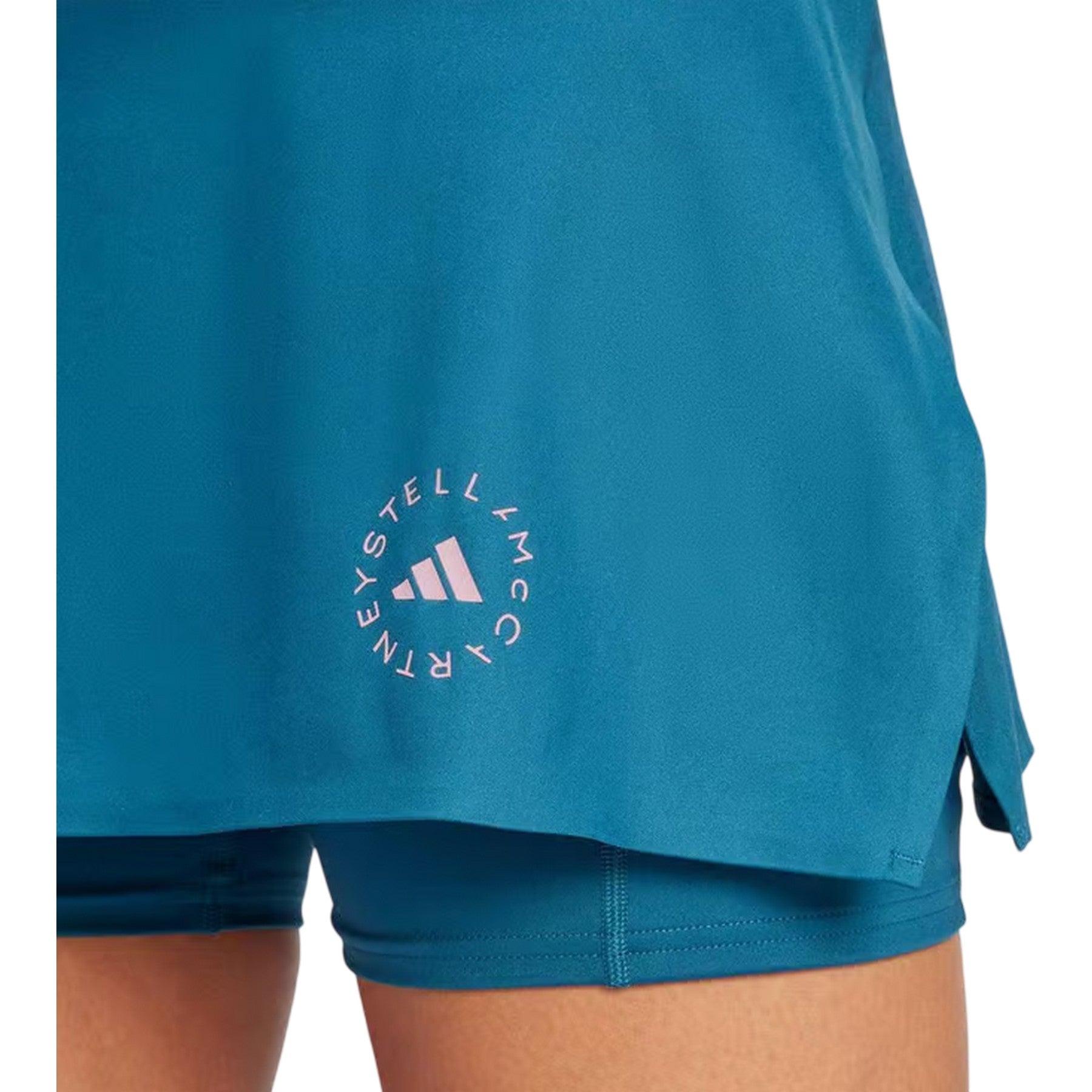 Green - Side - Adidas Womens-Ladies Stella McCartney Patterned Regular Sport Skort
