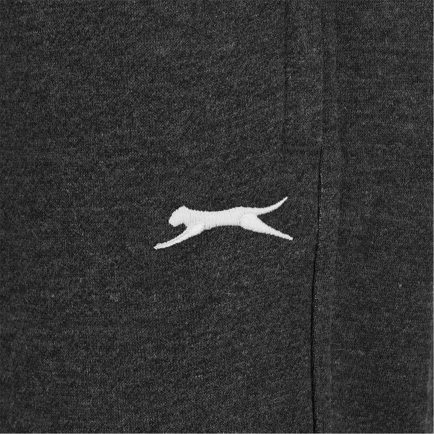 Charcoal Marl - Lifestyle - Slazenger Mens Fleece Open Hem Trousers