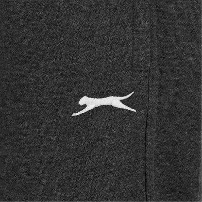 Charcoal Marl - Lifestyle - Slazenger Mens Fleece Open Hem Trousers