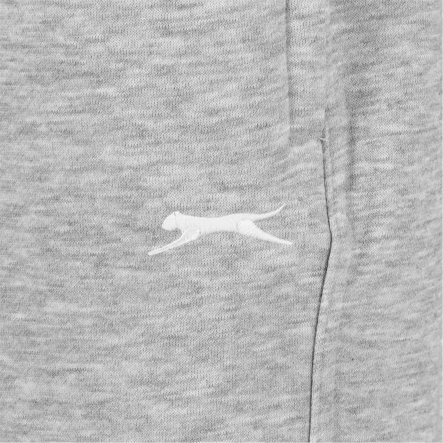Grey Marl - Lifestyle - Slazenger Mens Fleece Open Hem Trousers