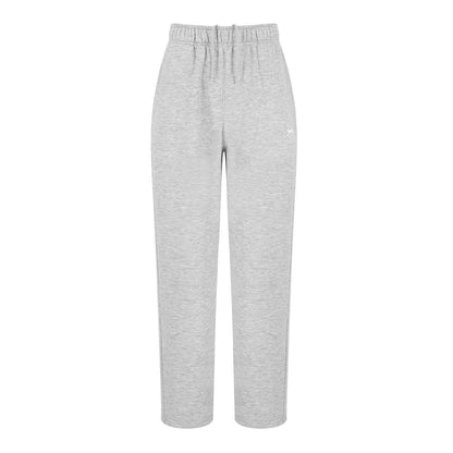 Grey Marl - Front - Slazenger Mens Fleece Open Hem Trousers
