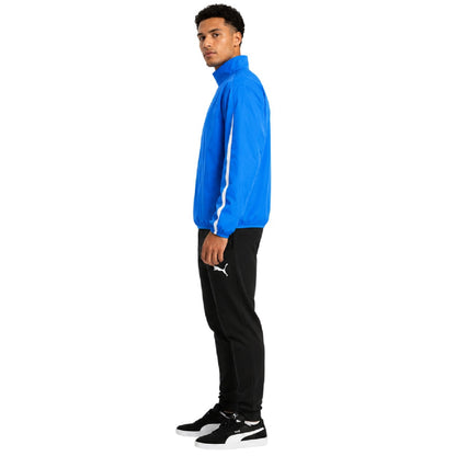 Blue - Side - Puma Mens Spirit Performance Fitted Training Jacket
