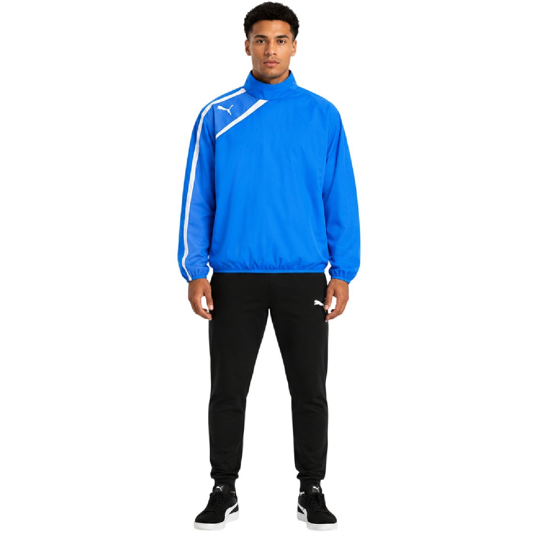 Blue - Lifestyle - Puma Mens Spirit Performance Fitted Training Jacket