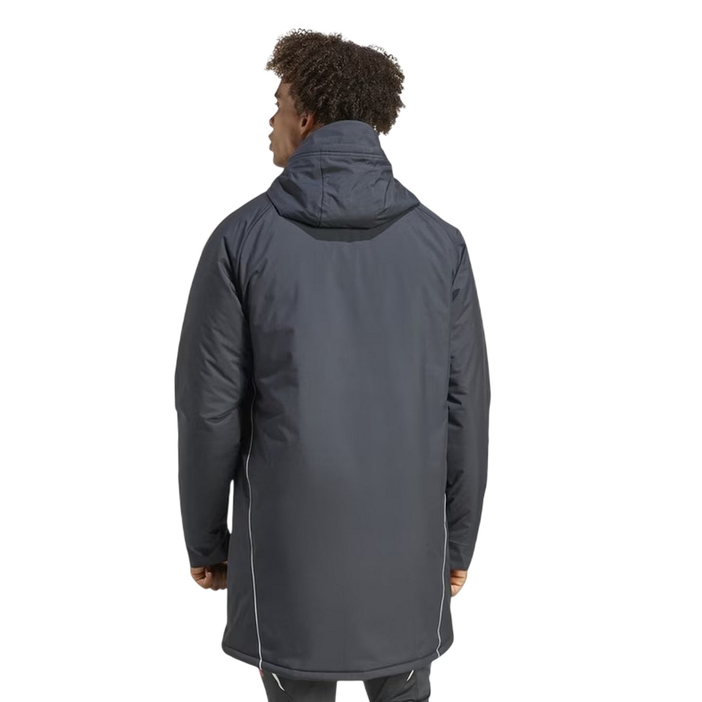 Carbon - Back - Adidas Mens 24-25 Manchester United FC Parka