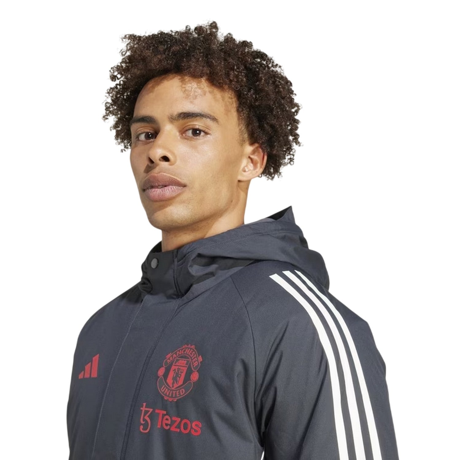 Carbon - Side - Adidas Mens 24-25 Manchester United FC Parka