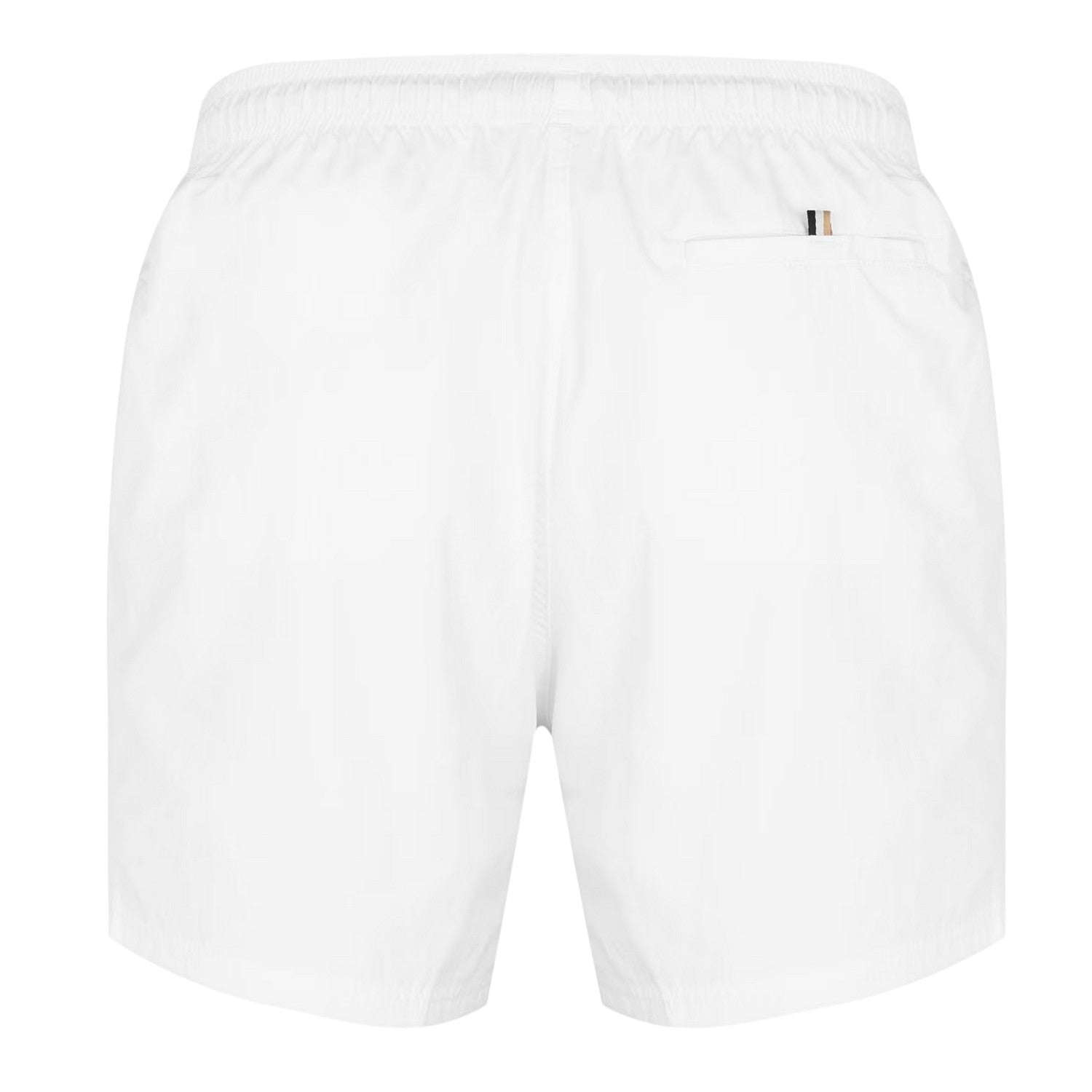 White - Back - Boss Mens Octopus Bold Logo Swim Shorts
