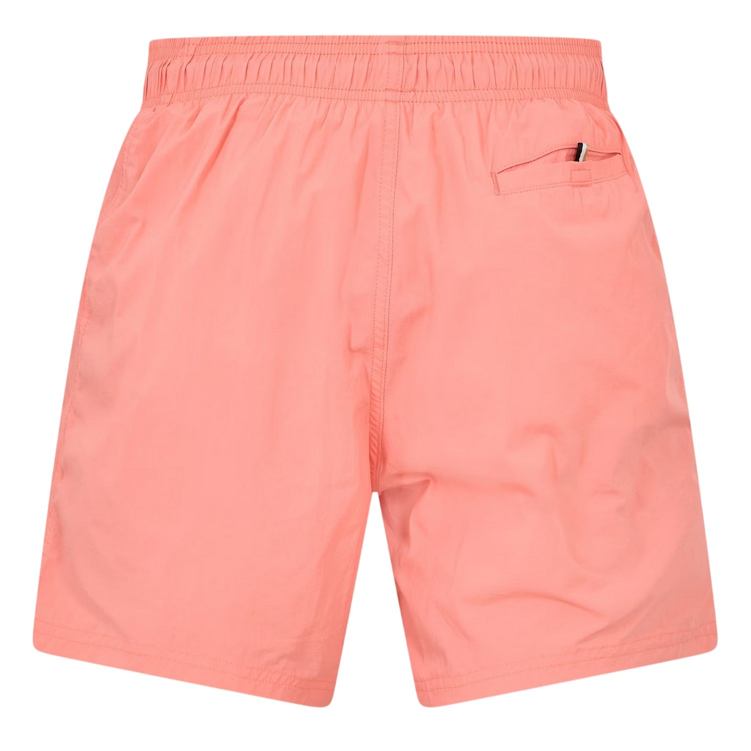 Bright Pink - Back - Boss Mens Octopus Bold Logo Swim Shorts